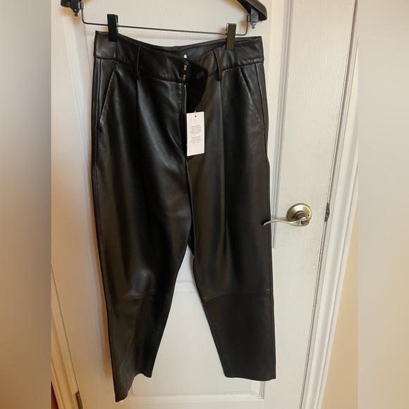 Brand new Anine Bing leather pants sz 38 - Picture 1 of 4